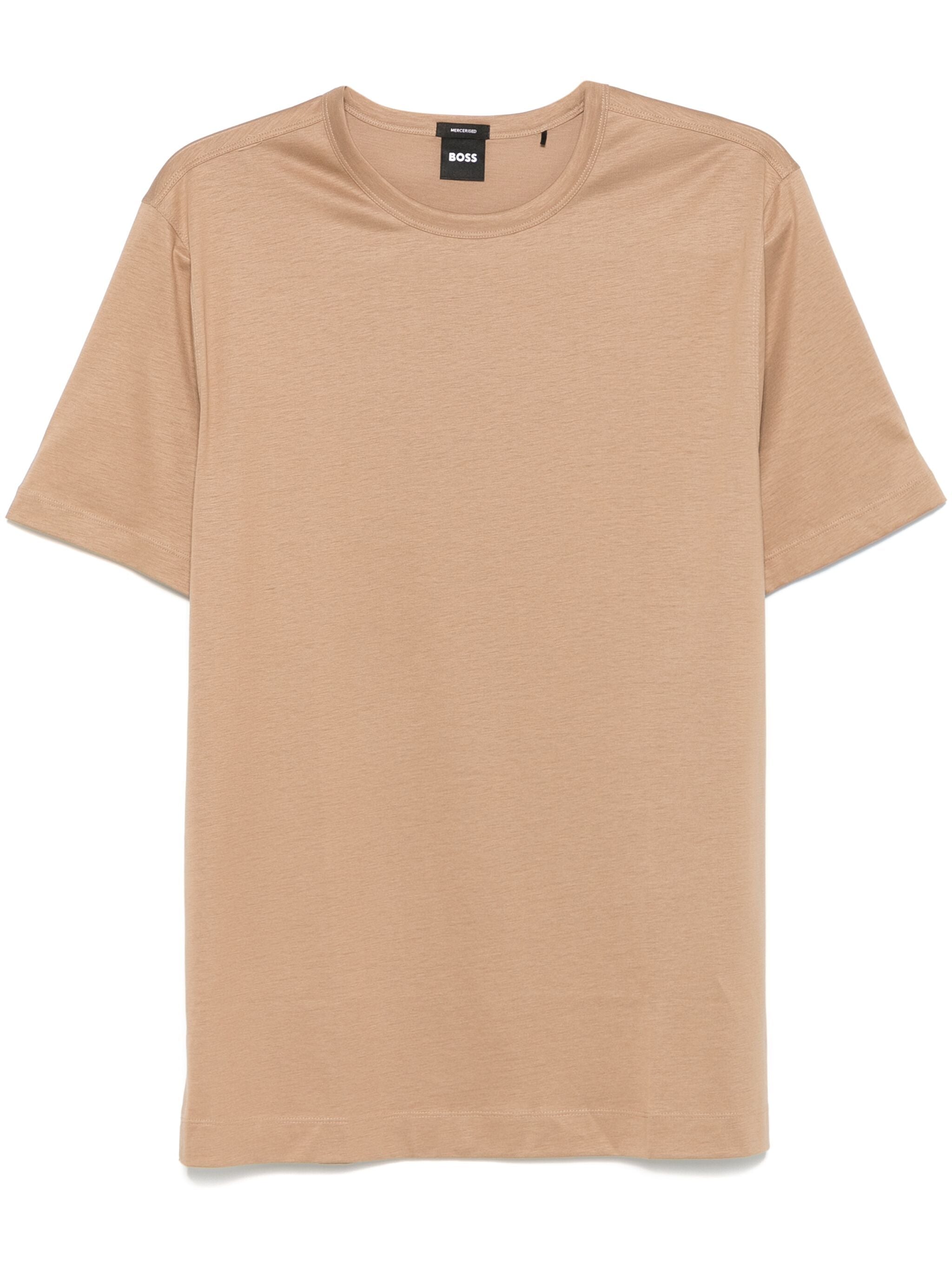 Tシャツ・カットソー BOSS Thompson 50 Cotton T-Shirt Light Brown BOSS Thompson 50 Cotton T-Shirt Light Brown