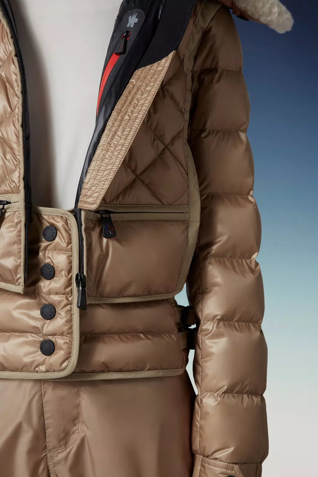 MONCLER GRENOBLE WOMEN Chaviere Short Down Jacket Off White MONCLER GRENOBLE WOMEN Chaviere Short Down Jacket Off White