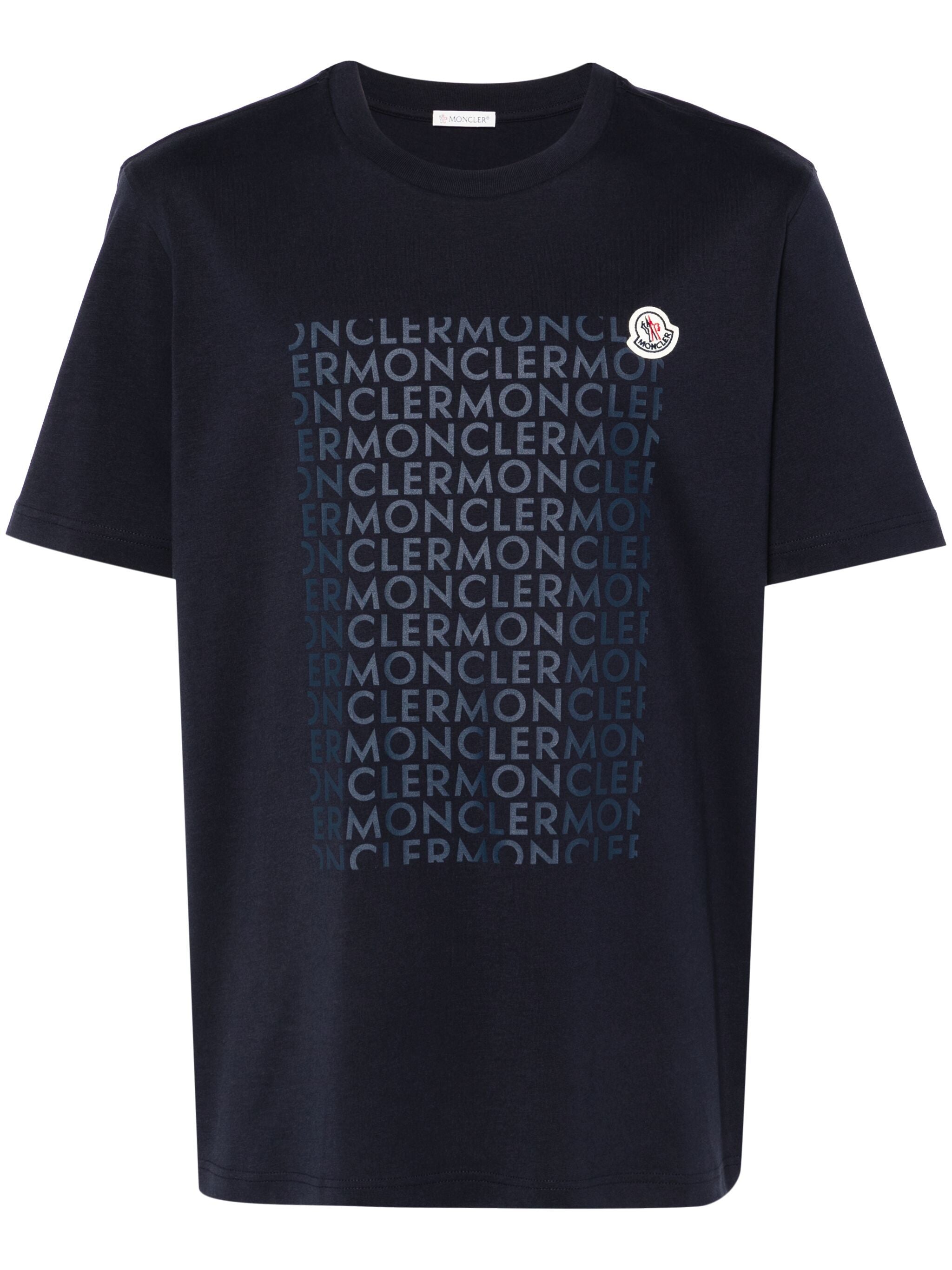 MONCLER Tシャツ ネイビー（Logo T-shirt | Navy blue）