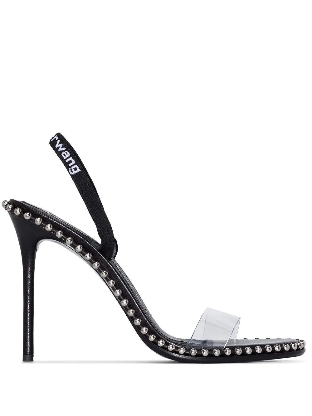 ALEXANDER WANG WOMEN Nova 120mm Stud-detail Sandals Black - MAISONDEFASHION.COM