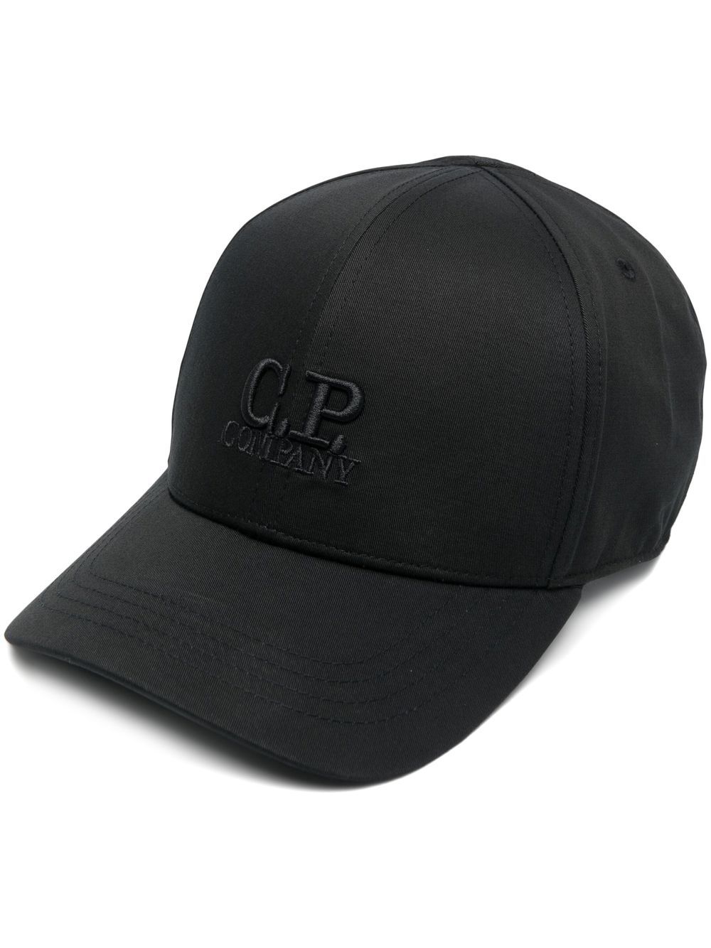 C.P. COMPANY Logo-embroidered Baseball Cap Black - MAISONDEFASHION.COM