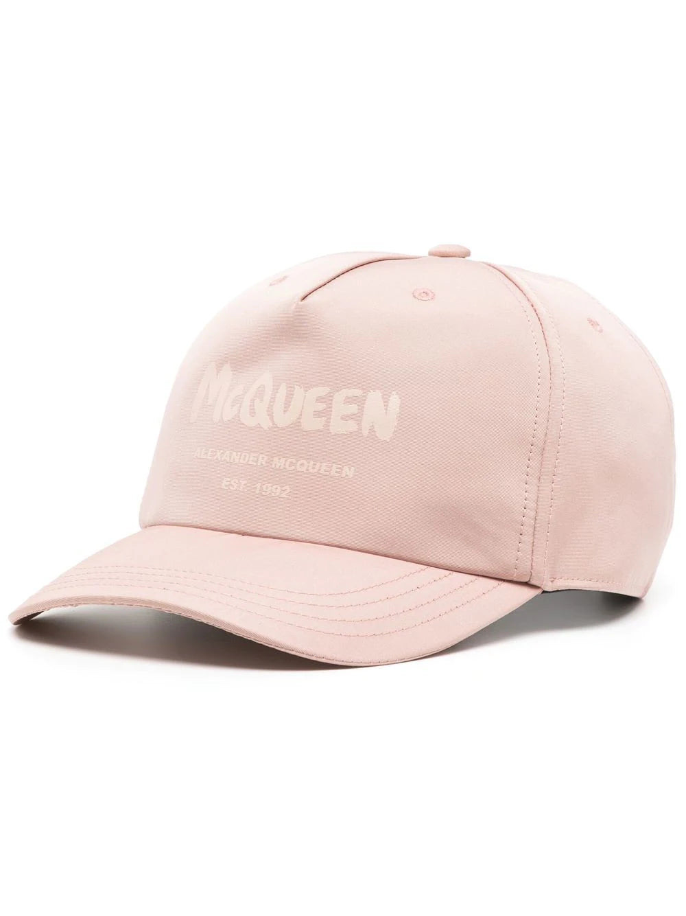 ALEXANDER MCQUEEN Logo-print Baseball Cap Pink - MAISONDEFASHION.COM