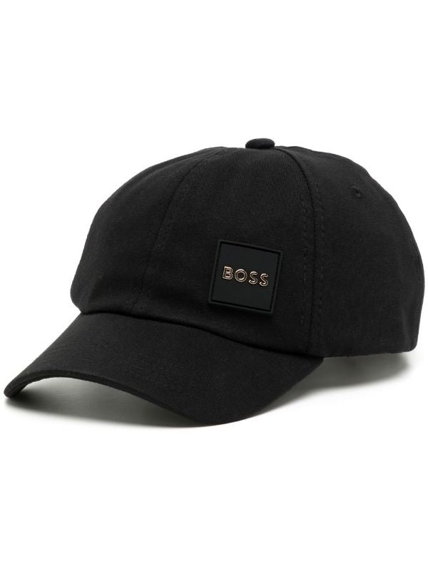 BOSS Logo-patch Detail Baseball Cap Black - MAISONDEFASHION.COM