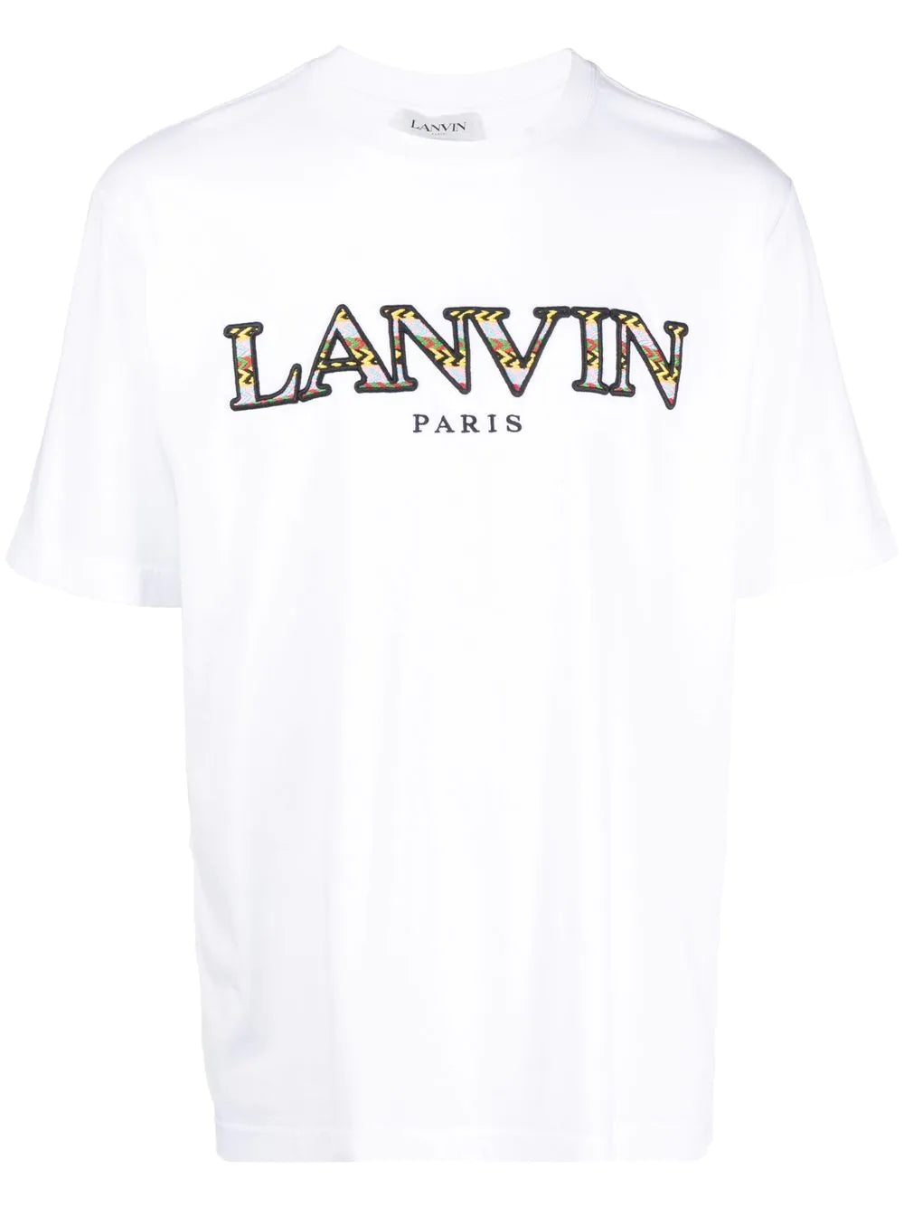 LANVIN Logo-print T-shirt Optic White - MAISONDEFASHION.COM