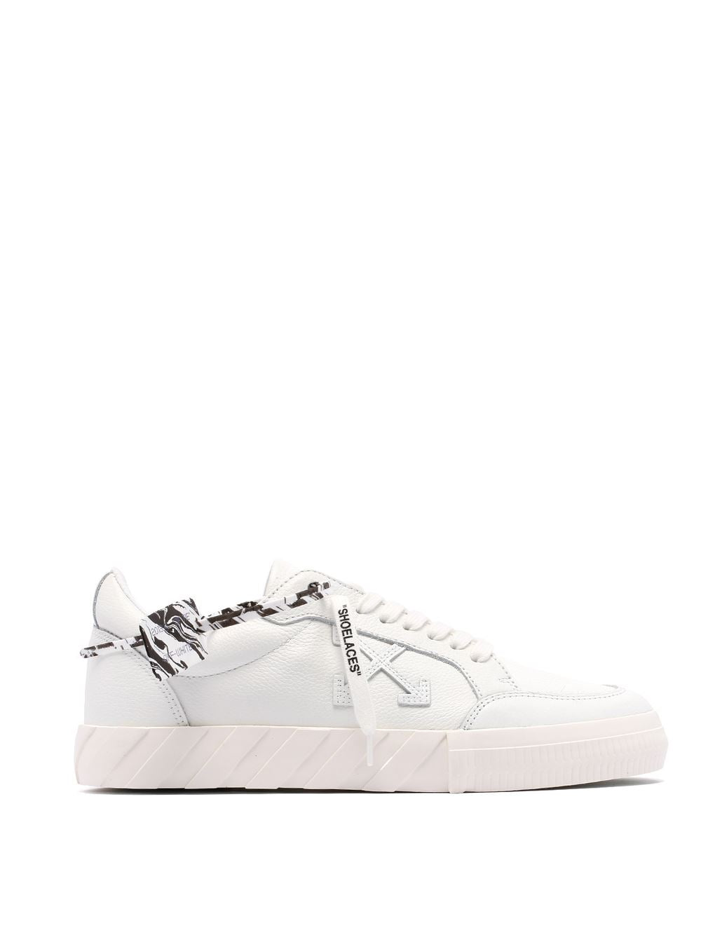 OFF-WHITE Low Vulcanized Leather White - Maison De Fashion 