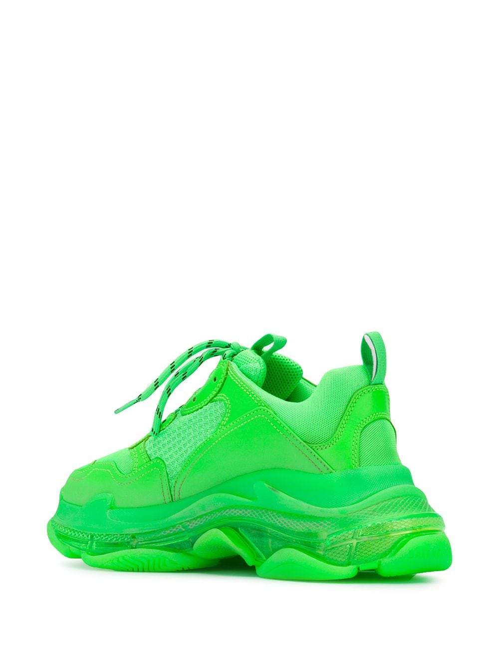 BALENCIAGA Triple S Neon Green - Maison De Fashion 