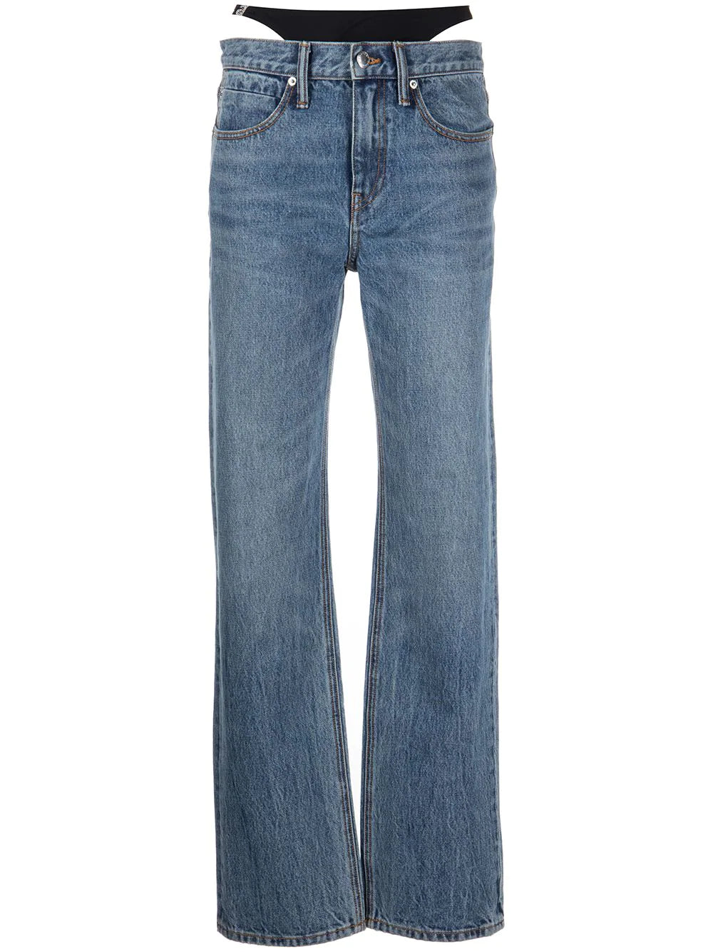 ALEXANDER WANG WOMEN Low Rise Jeans Indigo Blue - MAISONDEFASHION.COM