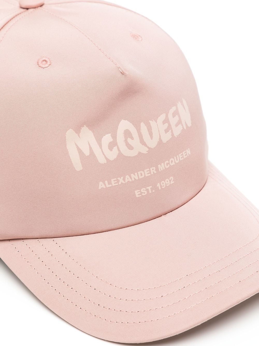 ALEXANDER MCQUEEN Logo-print Baseball Cap Pink - MAISONDEFASHION.COM