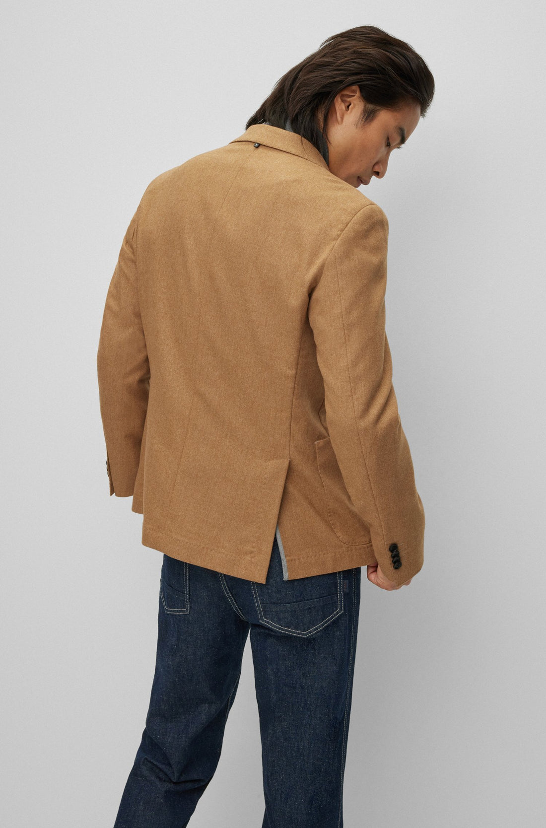 BOSS Slim-fit Jacket Medium Beige - MAISONDEFASHION.COM