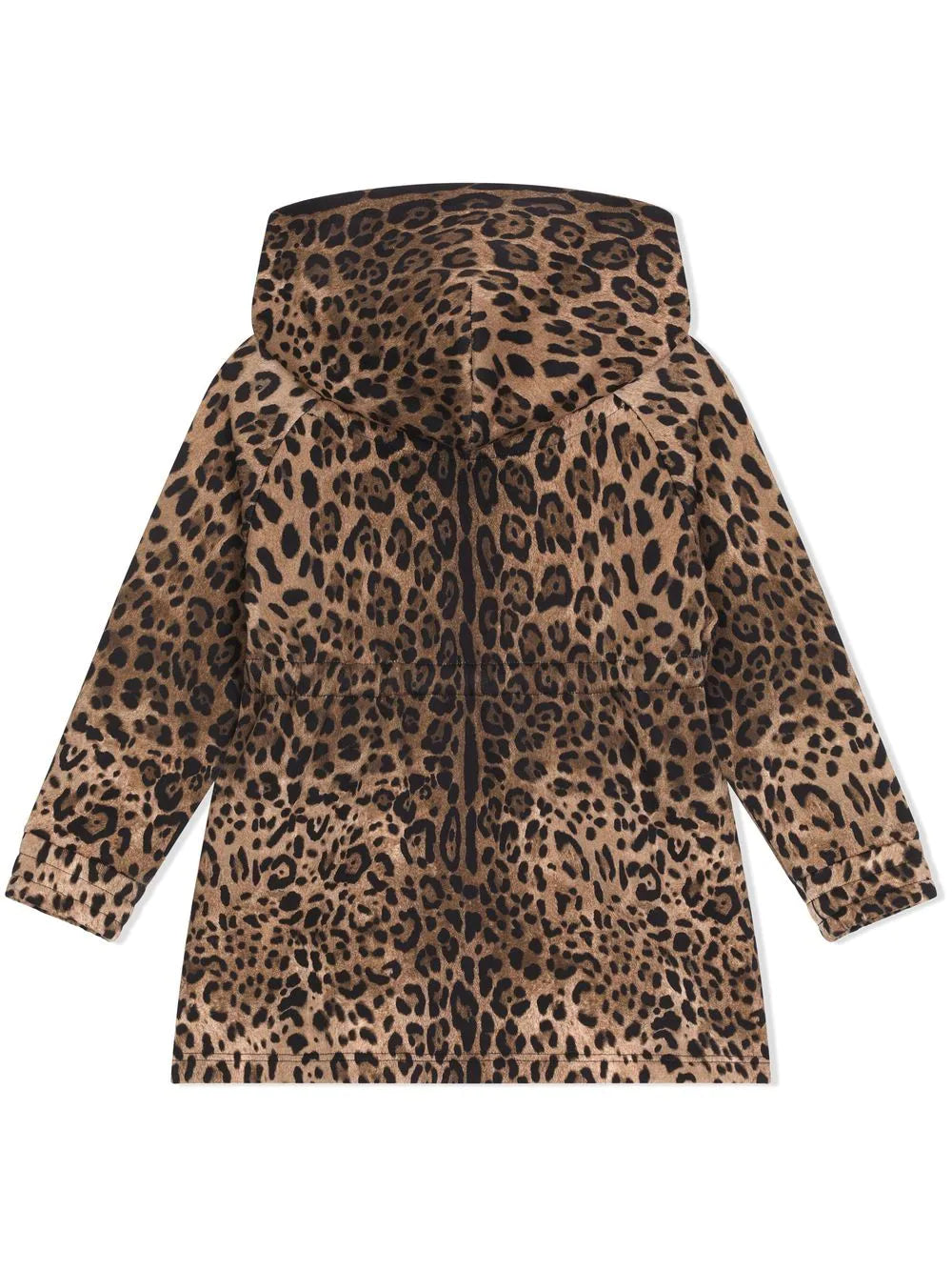 DOLCE & GABBANA KIDS Leopard-print Hooded Dress Brown - MAISONDEFASHION.COM