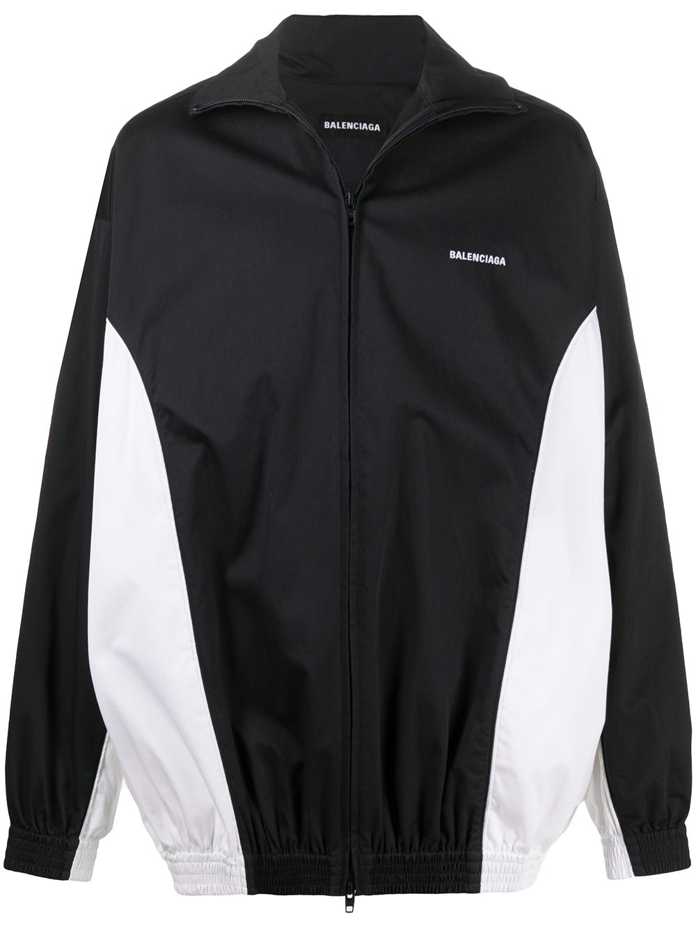 BALENCIAGA Logo Zip Up Jacket Black - MAISONDEFASHION.COM