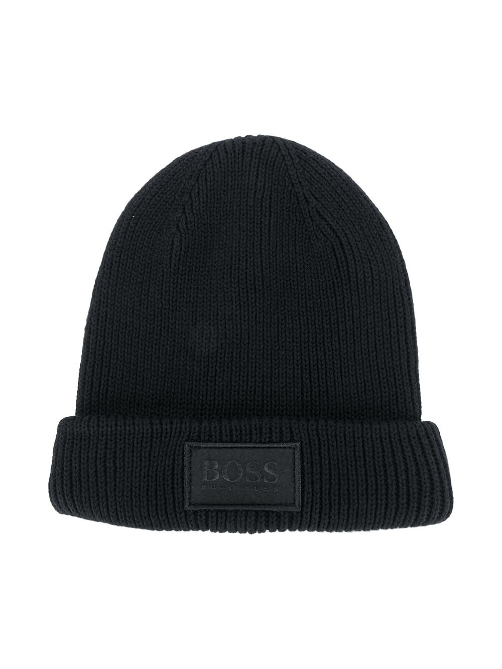 BOSS Kids ribbed knit beanie - MAISONDEFASHION.COM