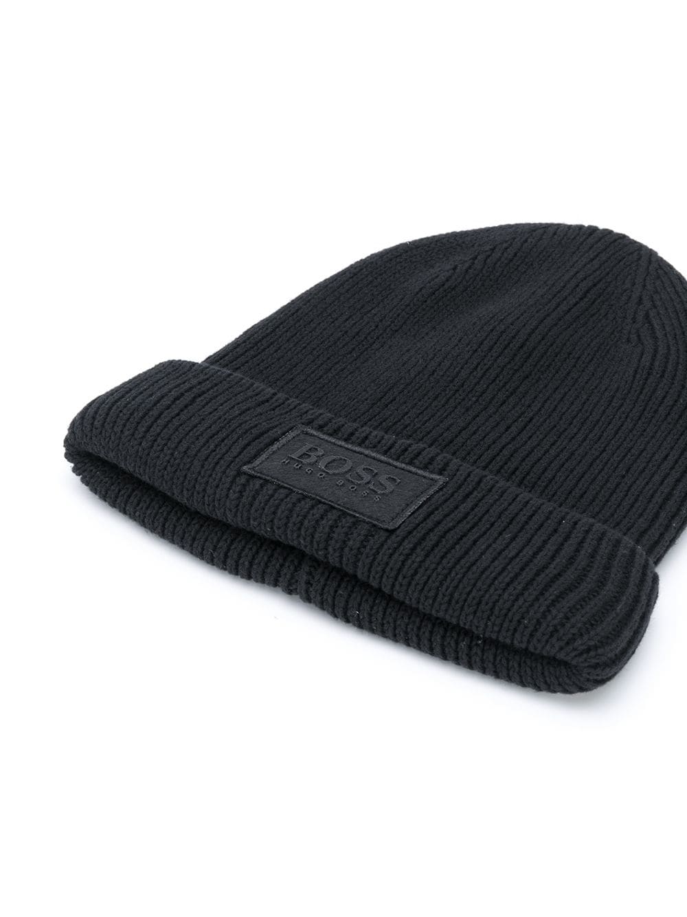 BOSS Kids ribbed knit beanie - MAISONDEFASHION.COM