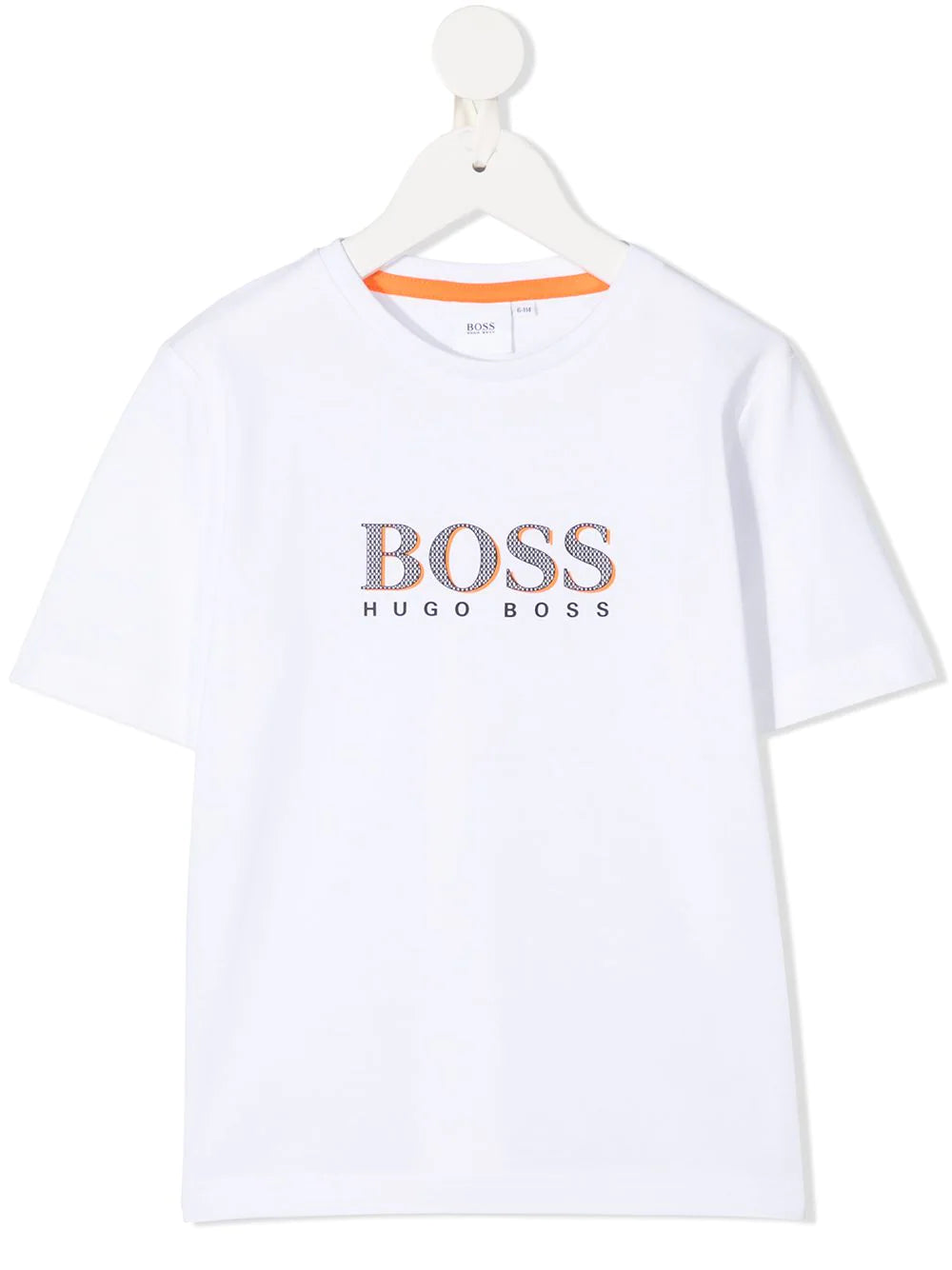 BOSS Kids logo-print T-shirt white - MAISONDEFASHION.COM