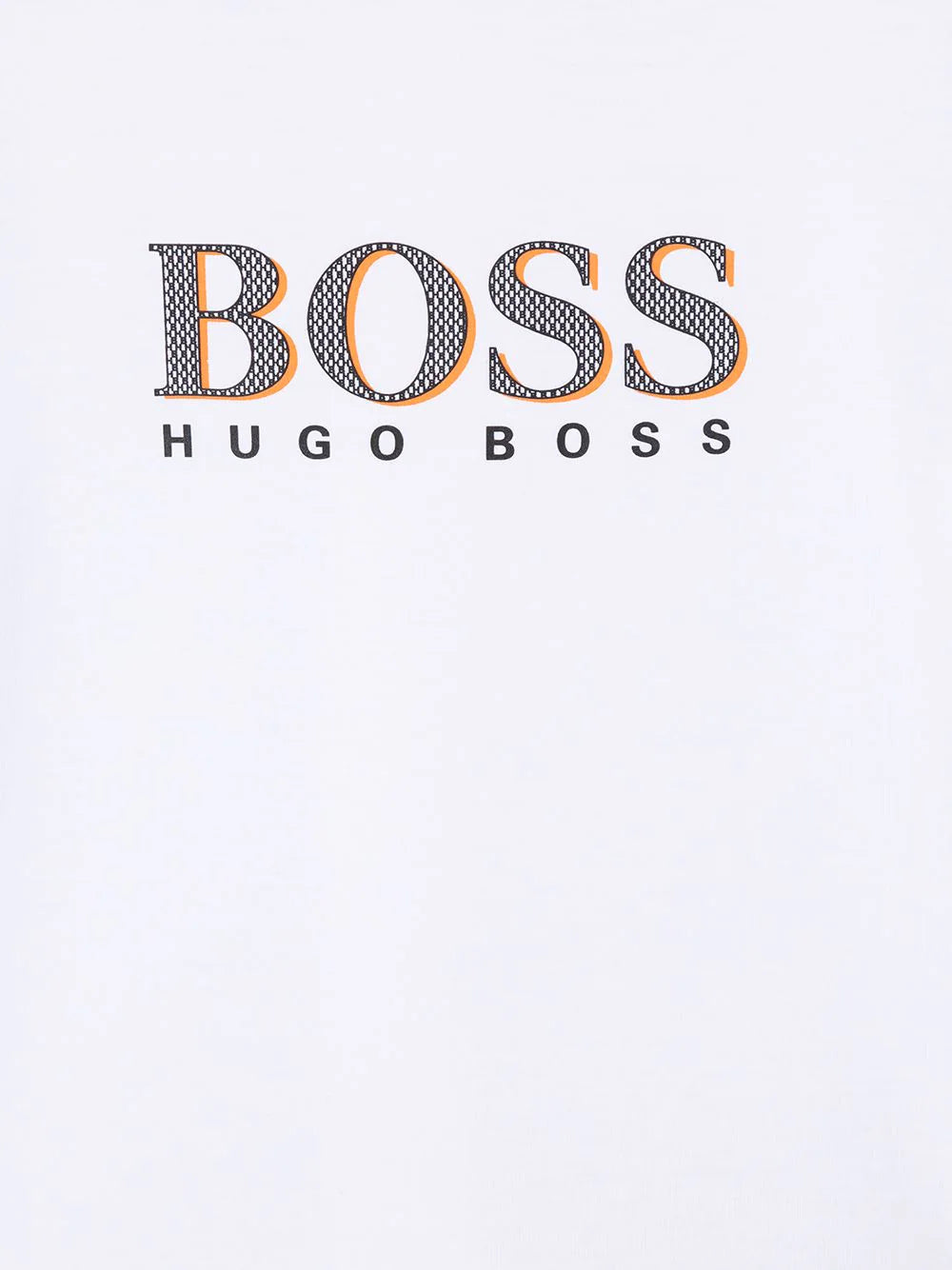 BOSS Kids logo-print T-shirt white - MAISONDEFASHION.COM