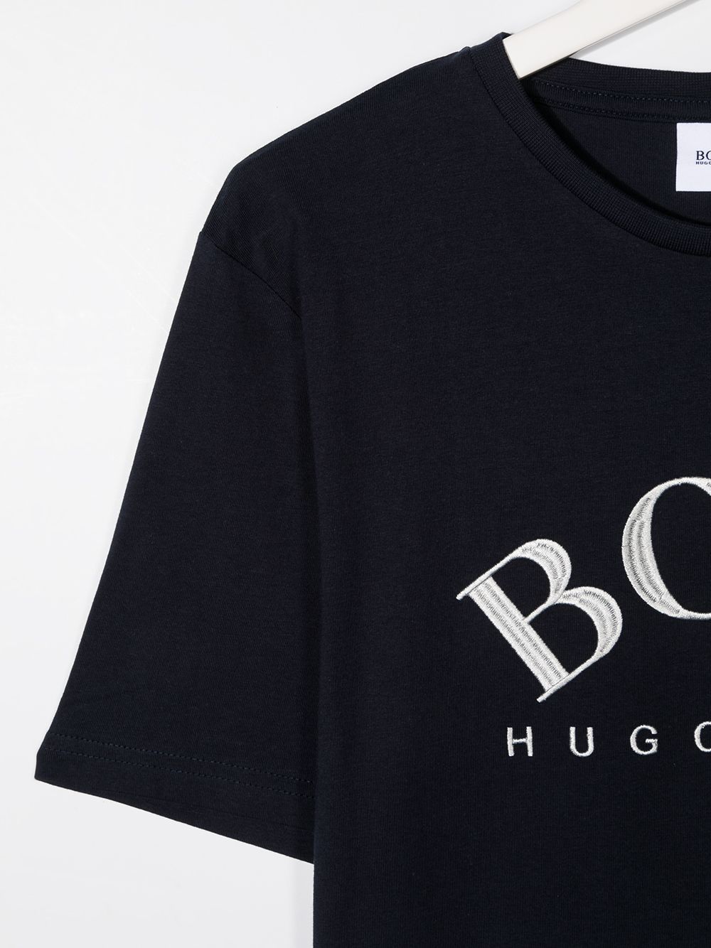 BOSS KIDS TEEN embroidered logo T-shirt - MAISONDEFASHION.COM