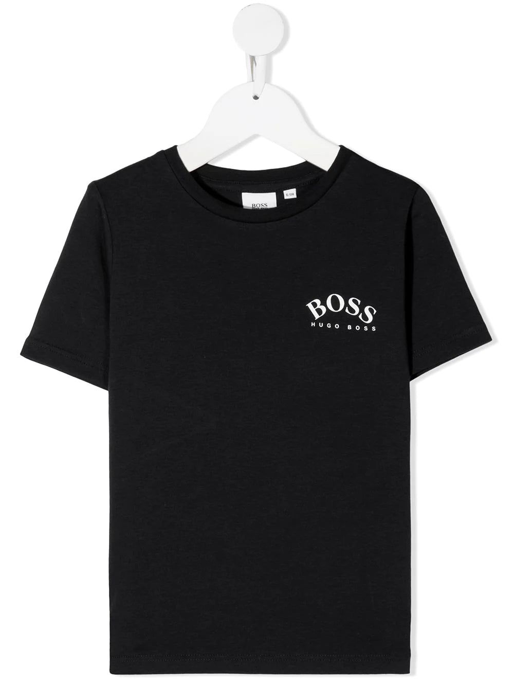 BOSS KIDS Logo print T-shirt Black - MAISONDEFASHION.COM