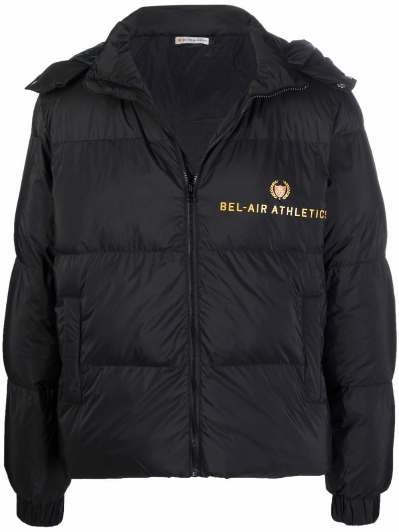 BEL-AIR ATHLETICS Padded Jacket Black - MAISONDEFASHION.COM