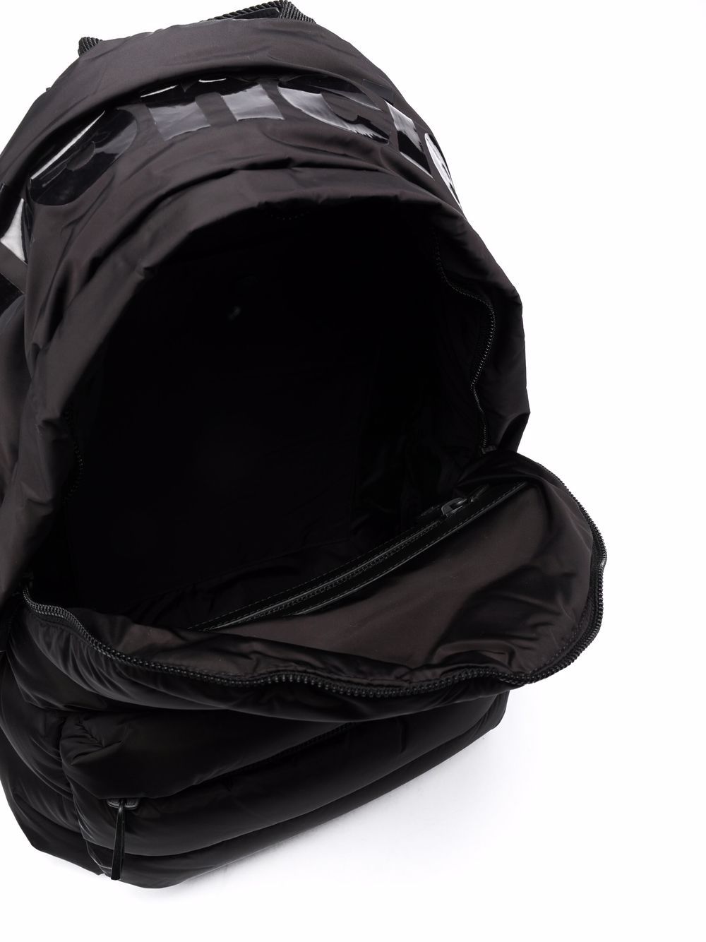 MONCLER Logo-patch feather-down padded backpack Black - MAISONDEFASHION.COM