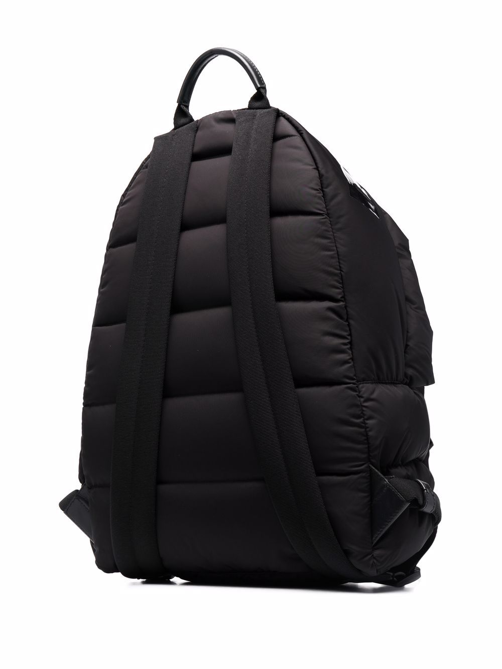 MONCLER Logo-patch feather-down padded backpack Black - MAISONDEFASHION.COM