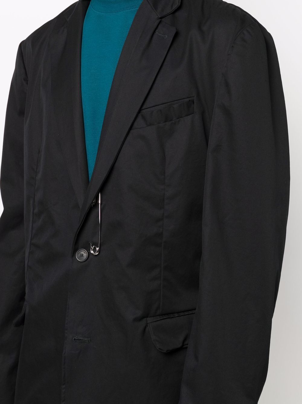 BALENCIAGA Handstitch-style Oversized Jacket Black - MAISONDEFASHION.COM