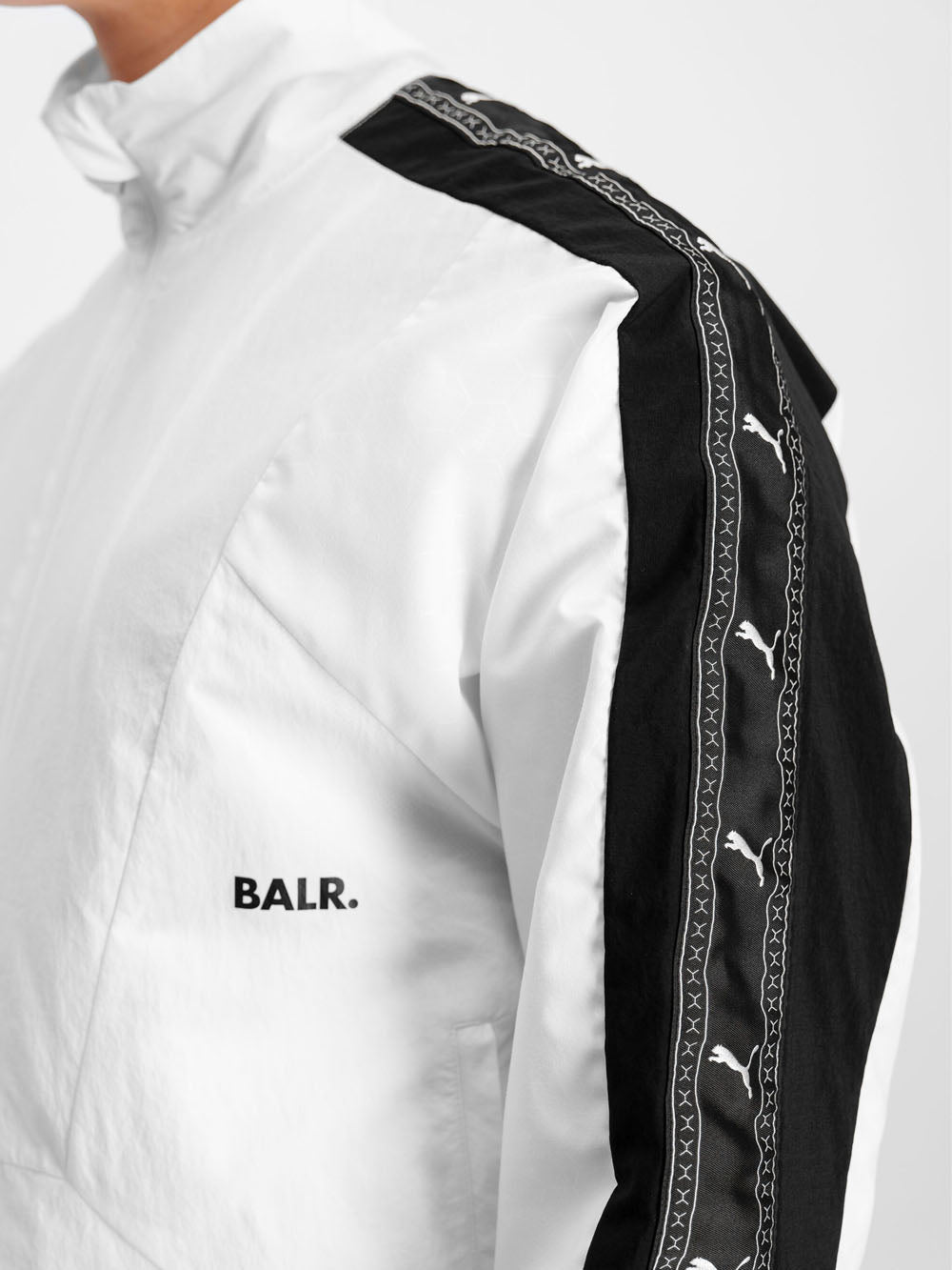 PUMA X BALR. Track Jacket White/Black - MAISONDEFASHION.COM