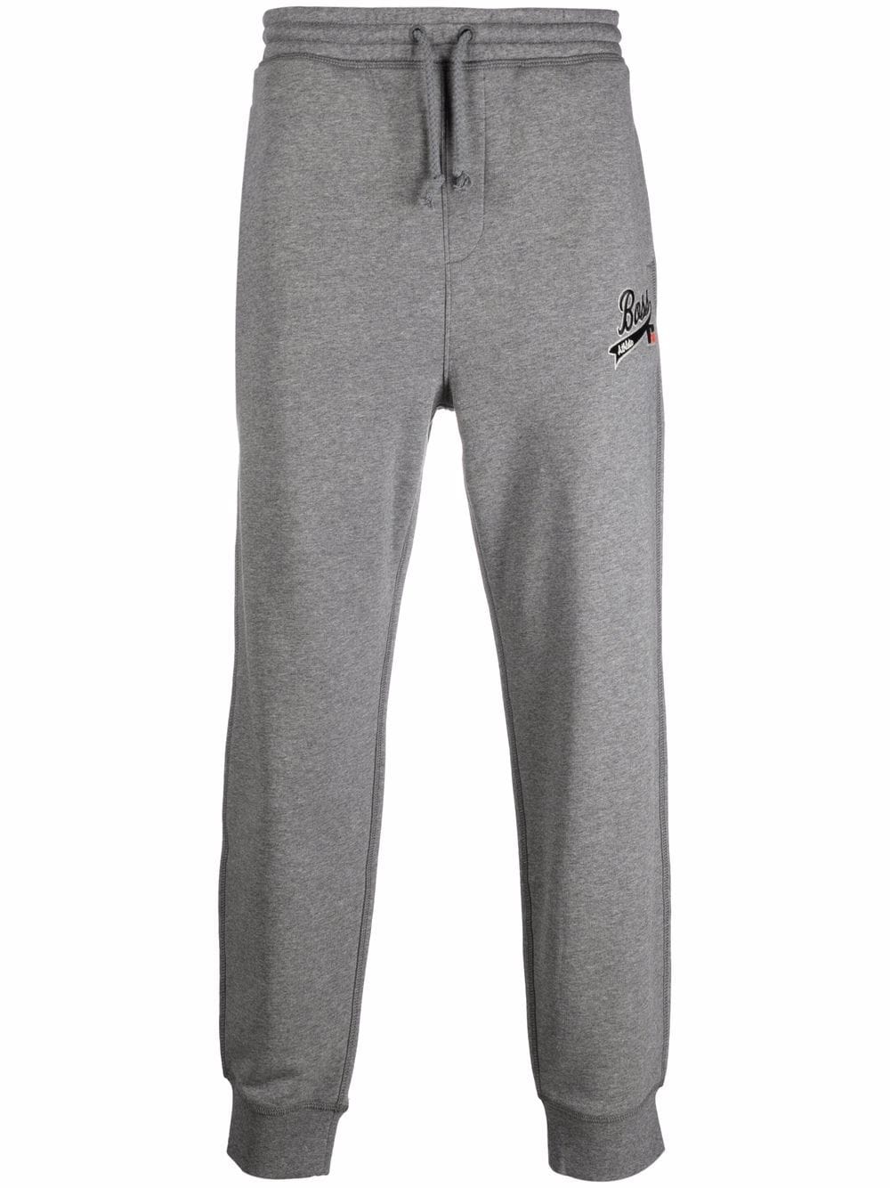 BOSS X RUSSELL ATHLETIC College Logo Sweatpants Grey - MAISONDEFASHION.COM