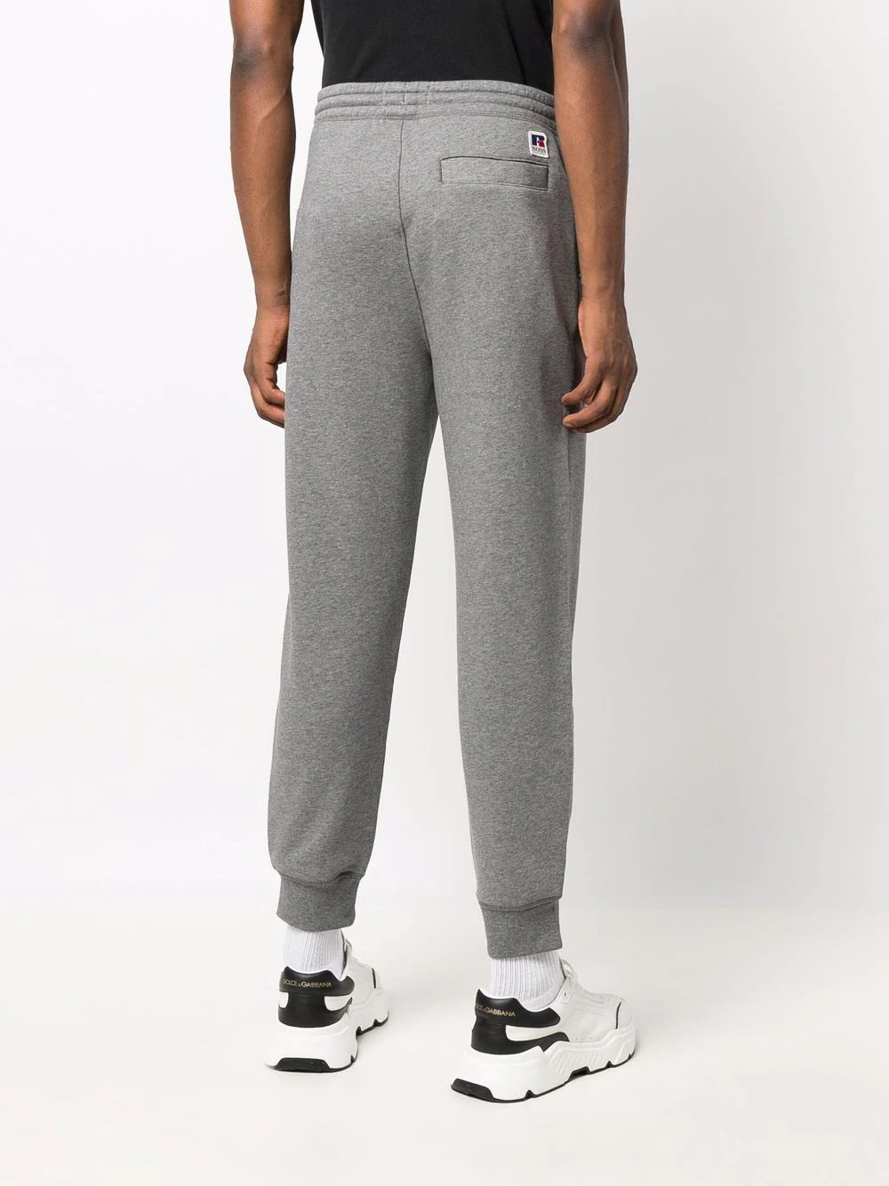 BOSS X RUSSELL ATHLETIC College Logo Sweatpants Grey - MAISONDEFASHION.COM