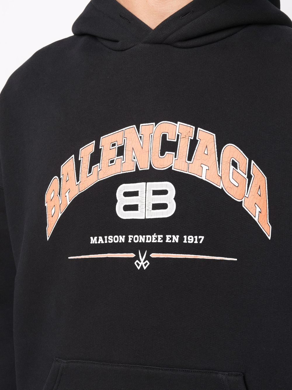 Black BBlogo oversized cottonjersey hoodie  Balenciaga  MATCHESFASHION  UK