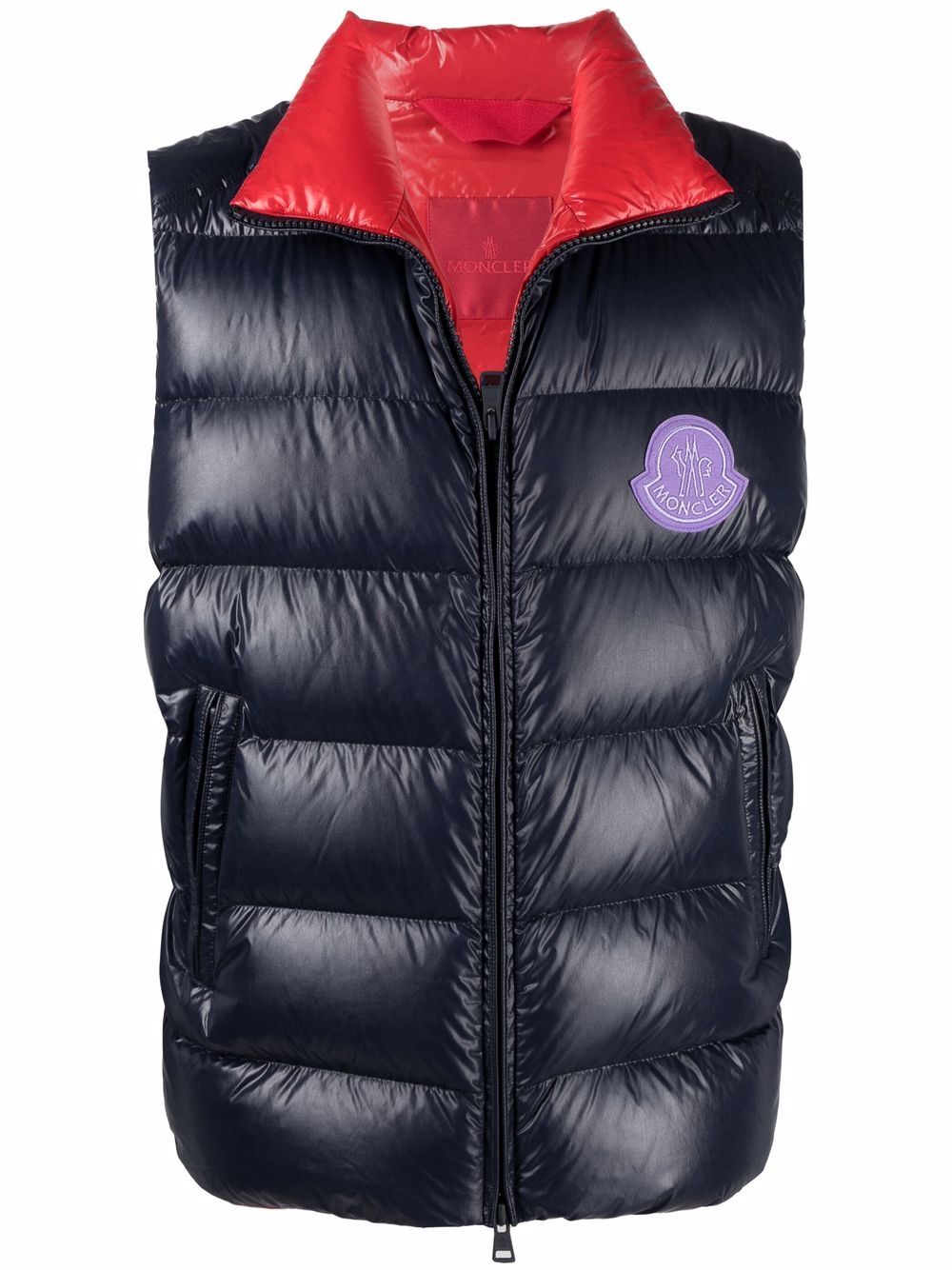 MONCLER GENIUS x 2 MONCLER 1952 Parken Vest Gilet Navy MAISONDEFASHION.COM