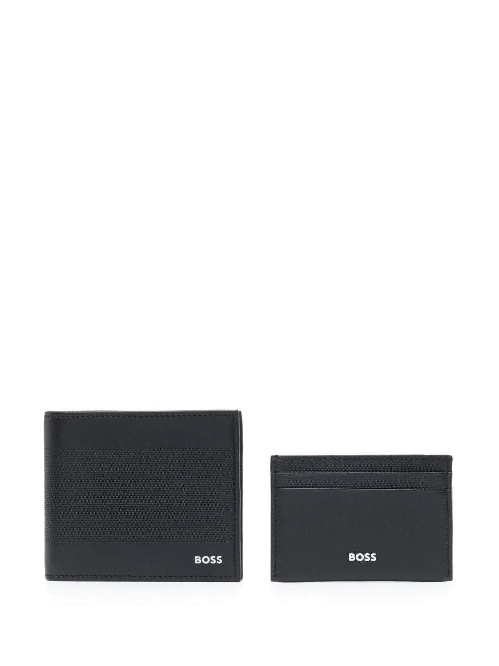 BOSS GBBM Wallet Lamb Leather Black - MAISONDEFASHION.COM