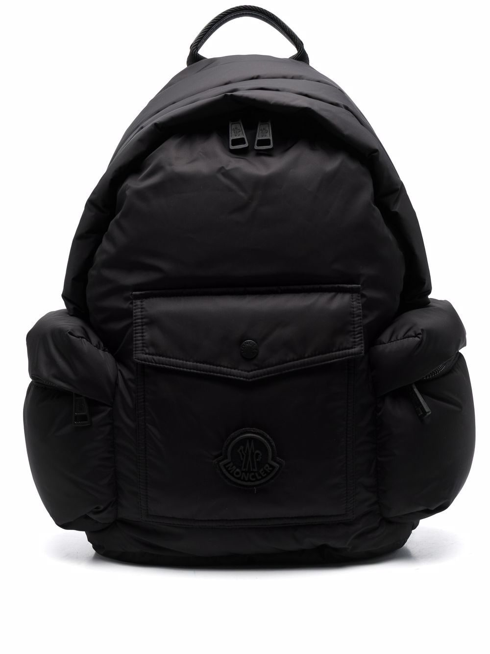 MONCLER Logo-patch backpack Black - MAISONDEFASHION.COM