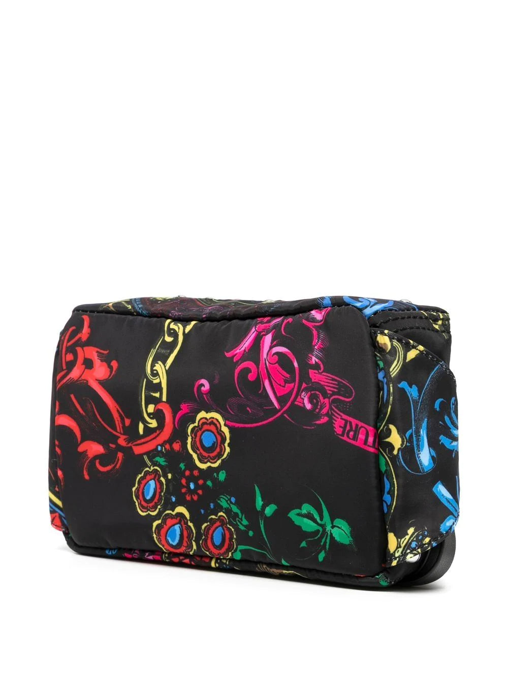 VERSACE Graphic-print zipped crossbody bag Black - MAISONDEFASHION.COM