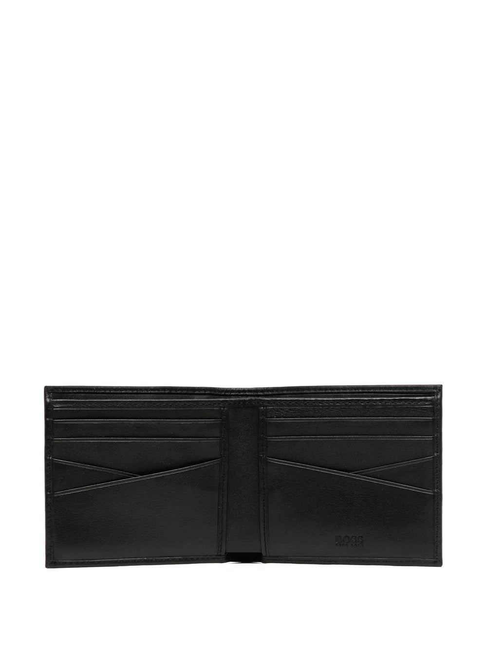 BOSS Leather Logo Wallet Black - MAISONDEFASHION.COM