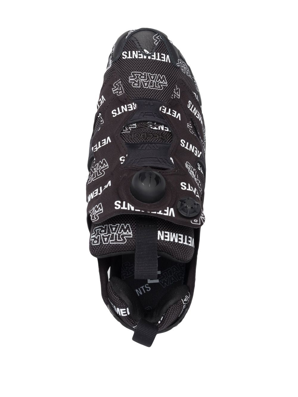 VETEMENTS Logo-print slip-on sneakers Black - MAISONDEFASHION.COM