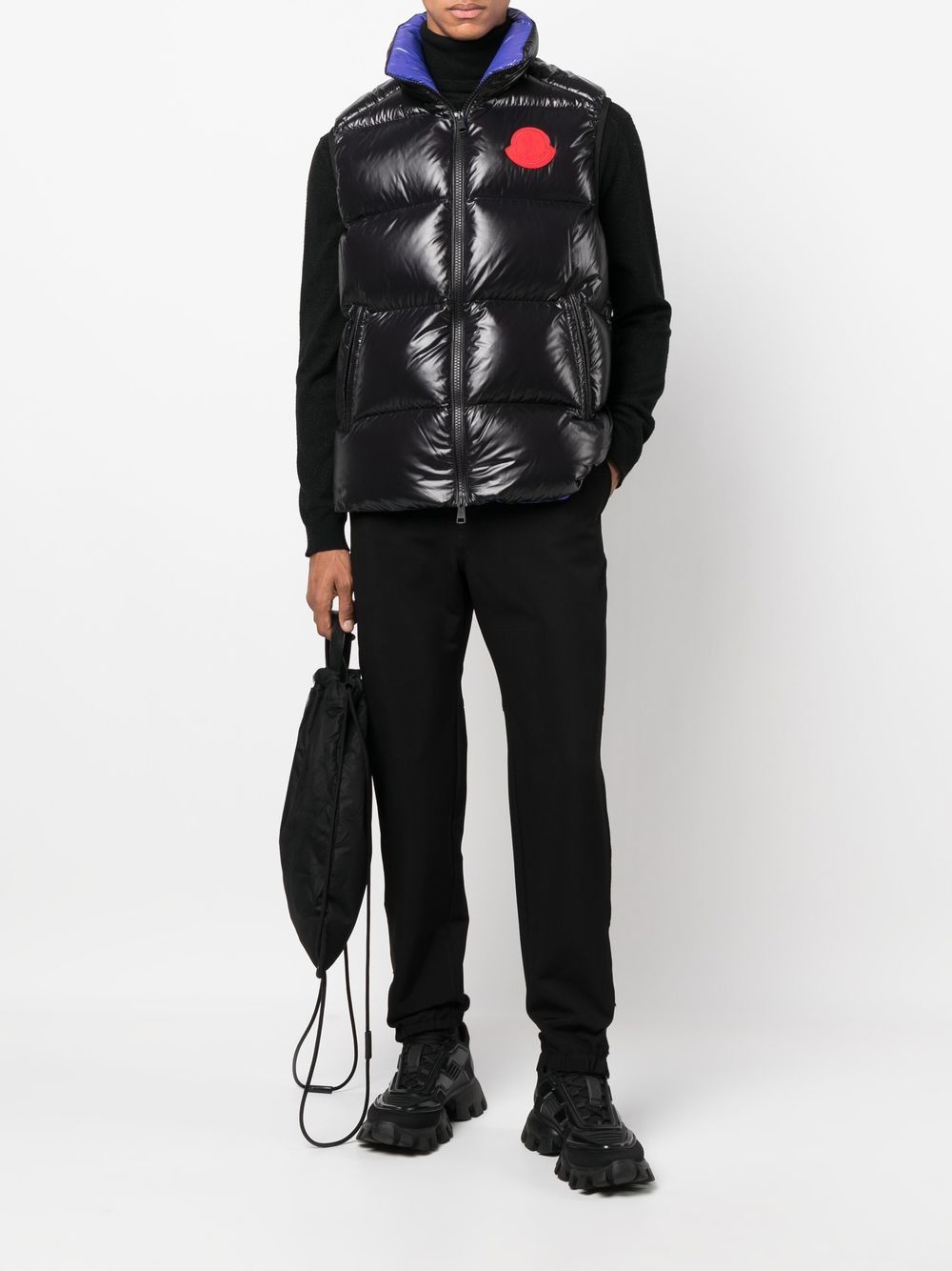 MONCLER GENIUS X 2 MONCLER 1952 Sumido Vest Black - MAISONDEFASHION.COM