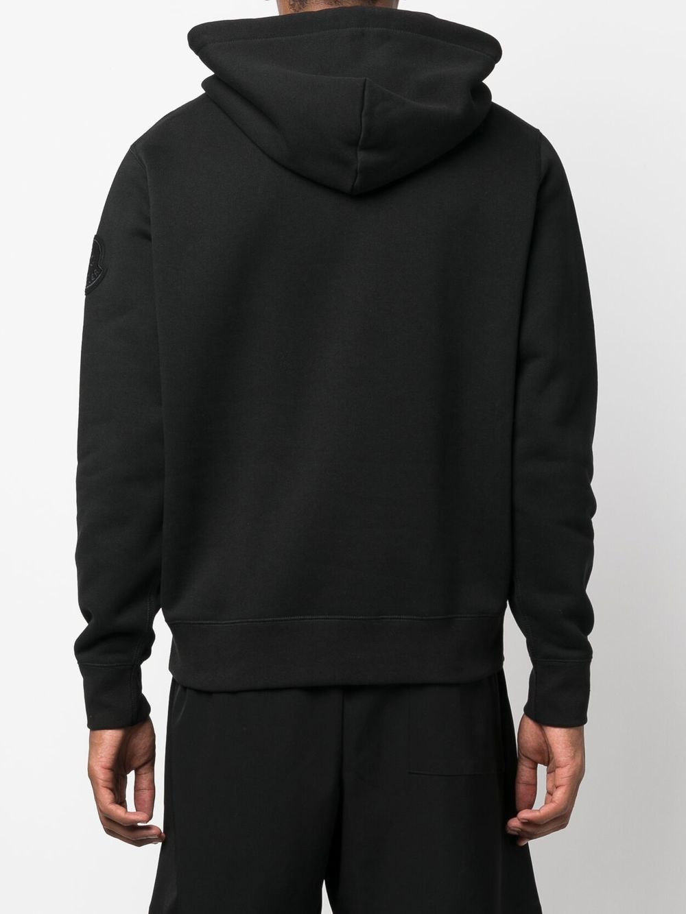 MONCLER GENIUS X 2 MONCLER 1952 Logo Hoodie Black - MAISONDEFASHION.COM