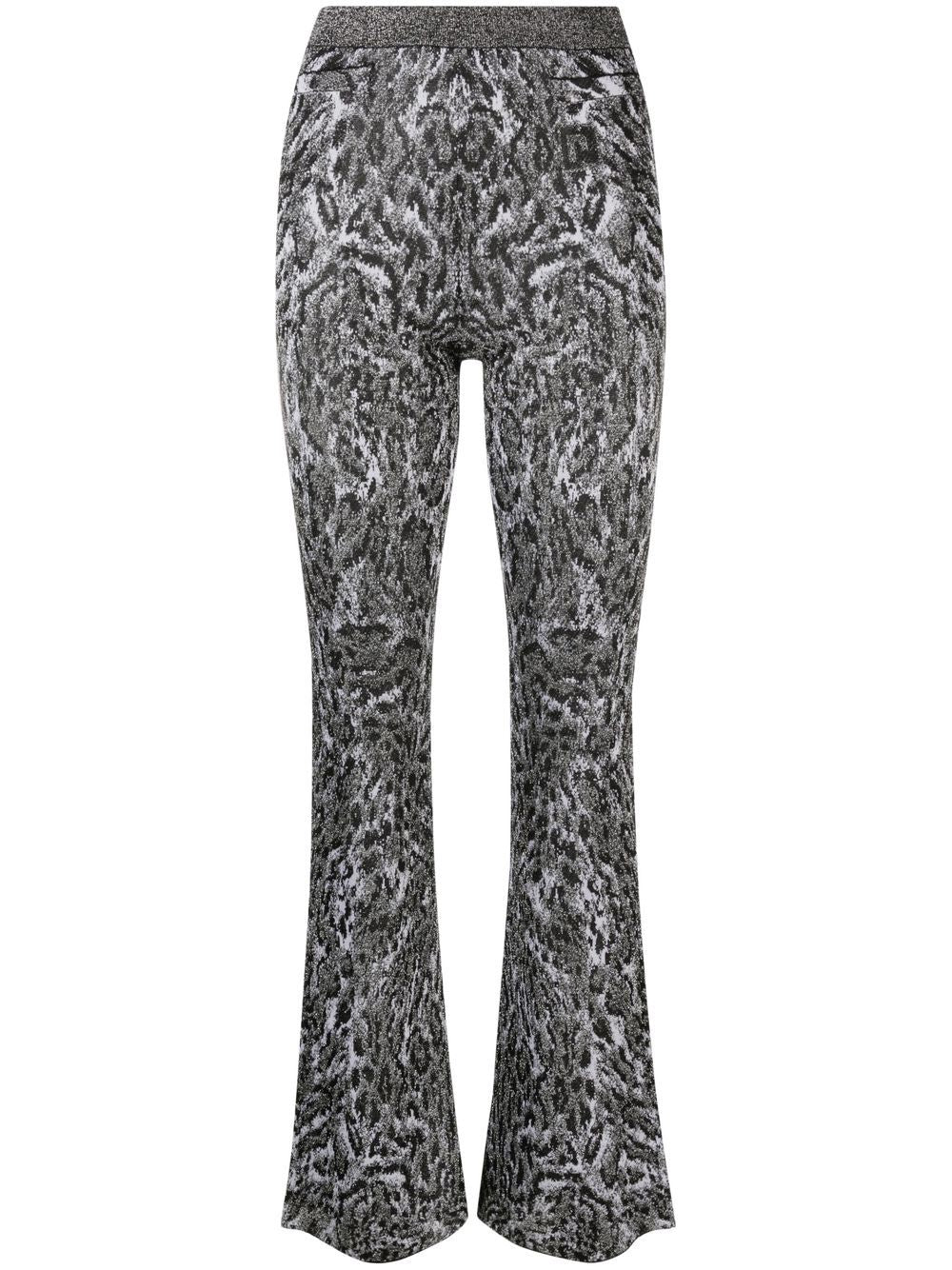 PACO RABANNE Leopard Print Straight Pants - MAISONDEFASHION.COM