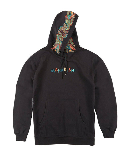 MAHARISHI Liberty Dragon Hooded Sweatshirt Black