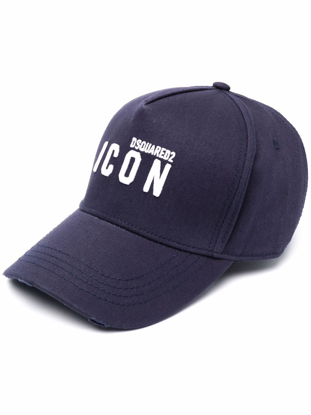 DSQUARED2 Small Icon Embroidered Cap Navy - MAISONDEFASHION.COM