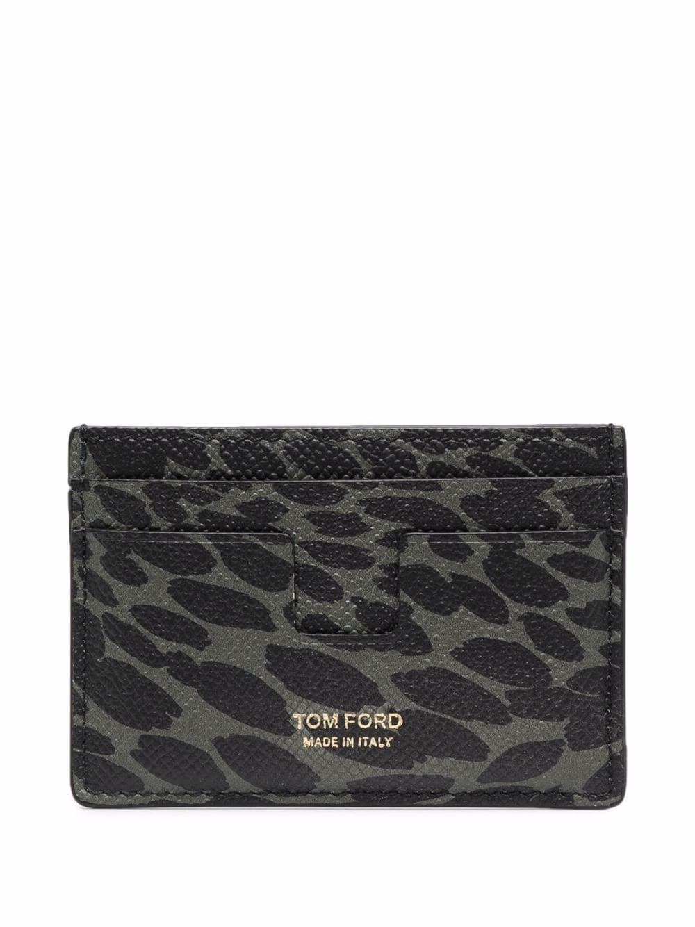 TOM FORD Animal Print Cardholder Black - MAISONDEFASHION.COM