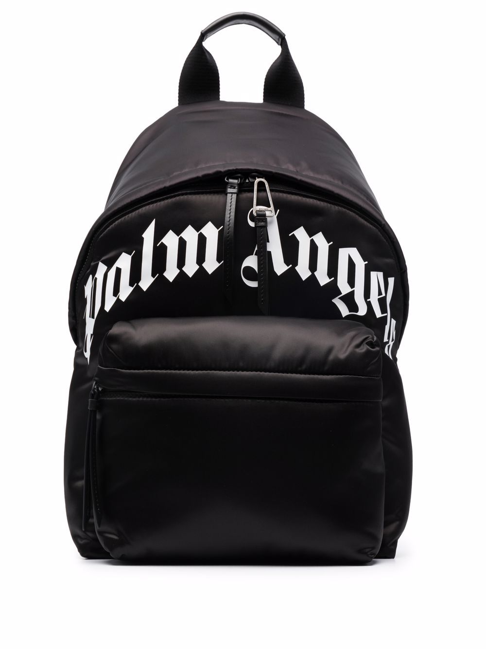 PALM ANGELS Logo Print Backpack Black - MAISONDEFASHION.COM