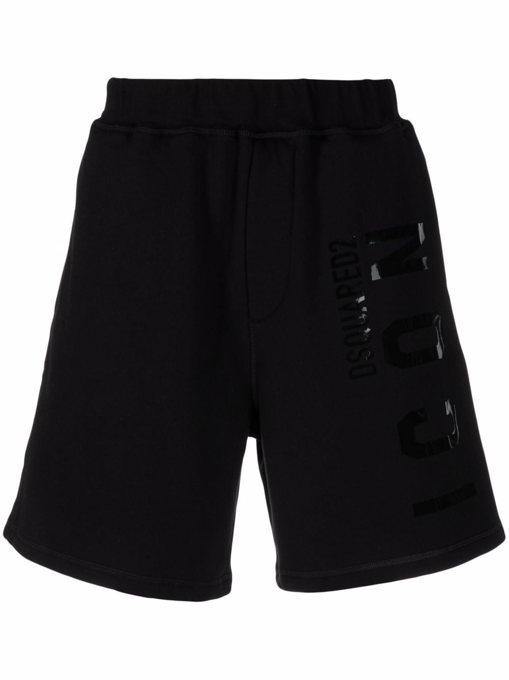 DSQUARED2 Icon Logo Shorts Black - MAISONDEFASHION.COM