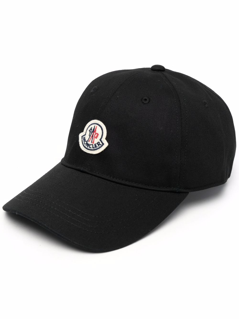 MONCLER Logo Baseball Cap Black - MAISONDEFASHION.COM