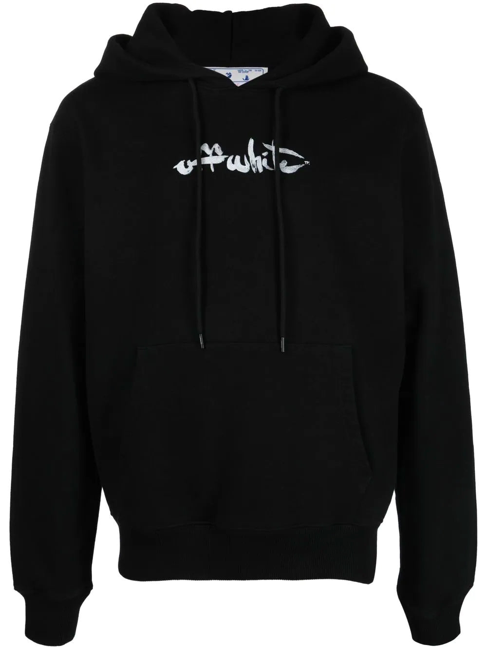 OFF-WHITE Paint Arrow Slim Hoodie Black - MAISONDEFASHION.COM