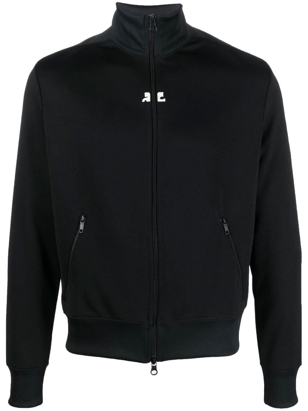 COURRÉGES Logo Track Jacket Black - MAISONDEFASHION.COM