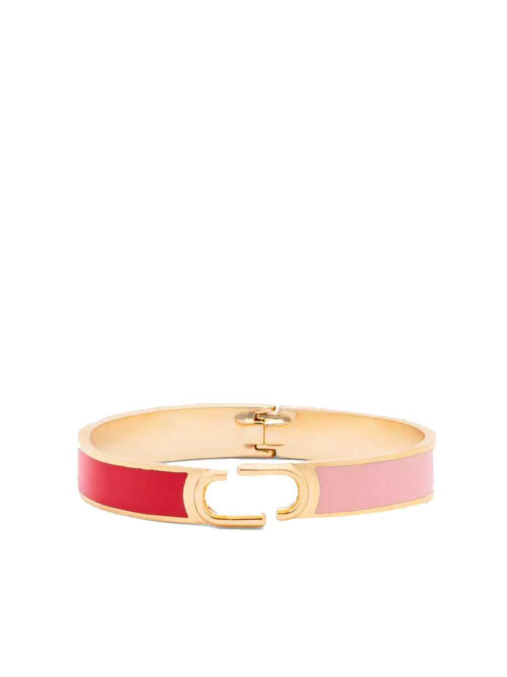 MARC JACOBS WOMEN The J Marc Hinge Bangle Red/Gold - MAISONDEFASHION.COM