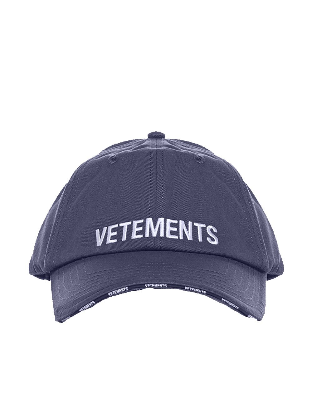 VETEMENTS Logo Cap Navy - MAISONDEFASHION.COM