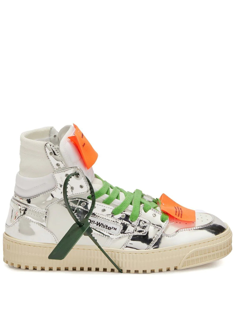 OFF WHITE WOMEN 3.0 Off Court Special Mirror Sneakers White/Silver - MAISONDEFASHION.COM