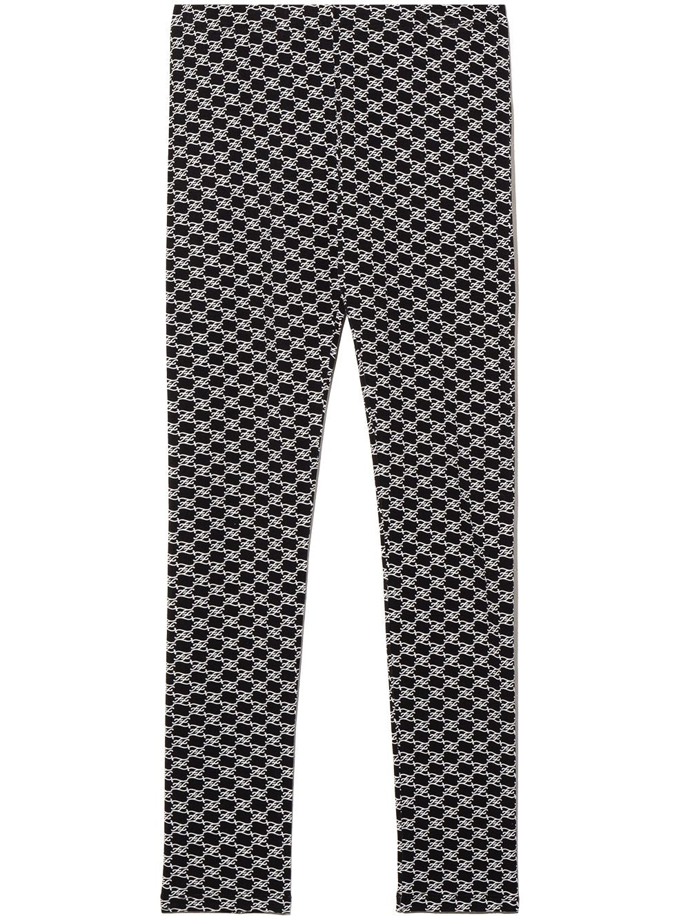 FENDI KIDS FF Calligraphy Leggings - MAISONDEFASHION.COM